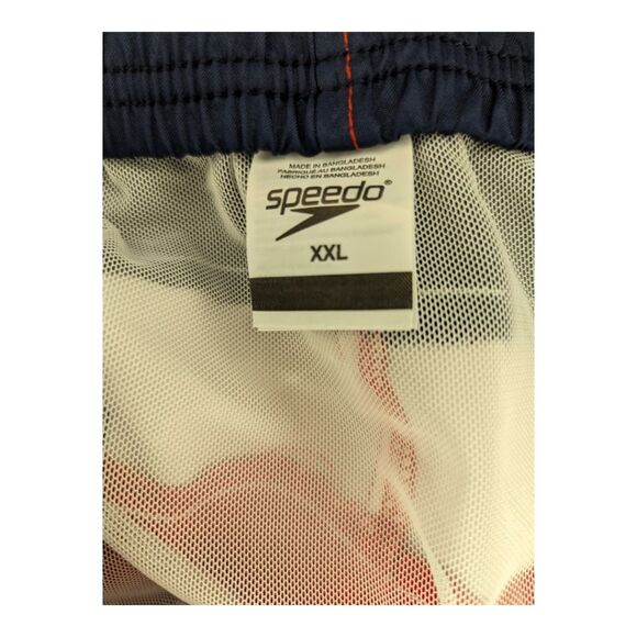 Speedo swim trunks.  Comfort stretch.  Red white and blue. UPF 50+. Men's XXL. - Picture 5 of 5